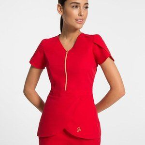 Jaanuu peplum scrub top